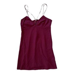 Bardot Women’s Size 8 M Burgundy Spaghetti Strap Mini Camisole Dress